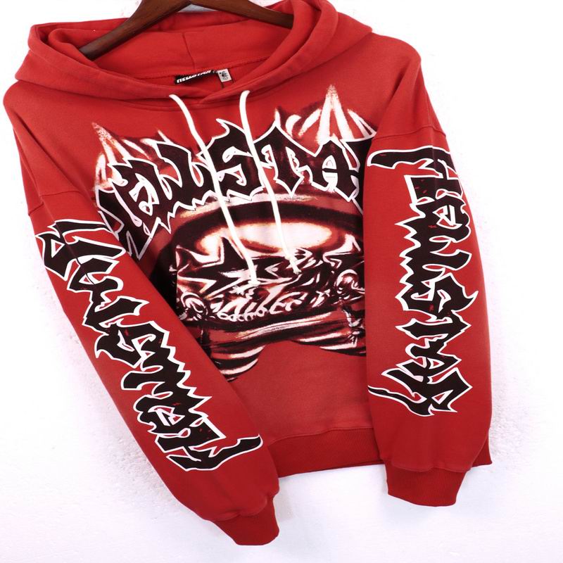 EM Sneakers Hellstar Halloween Skeleton Airbrushed Hoodie & Sweatpant Sets Red