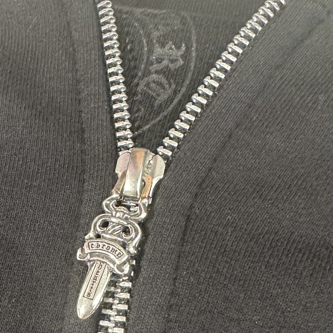 EM Sneakers Chrome Hearts Camo Horseshoe Thermal Zip Up Hoodie Black