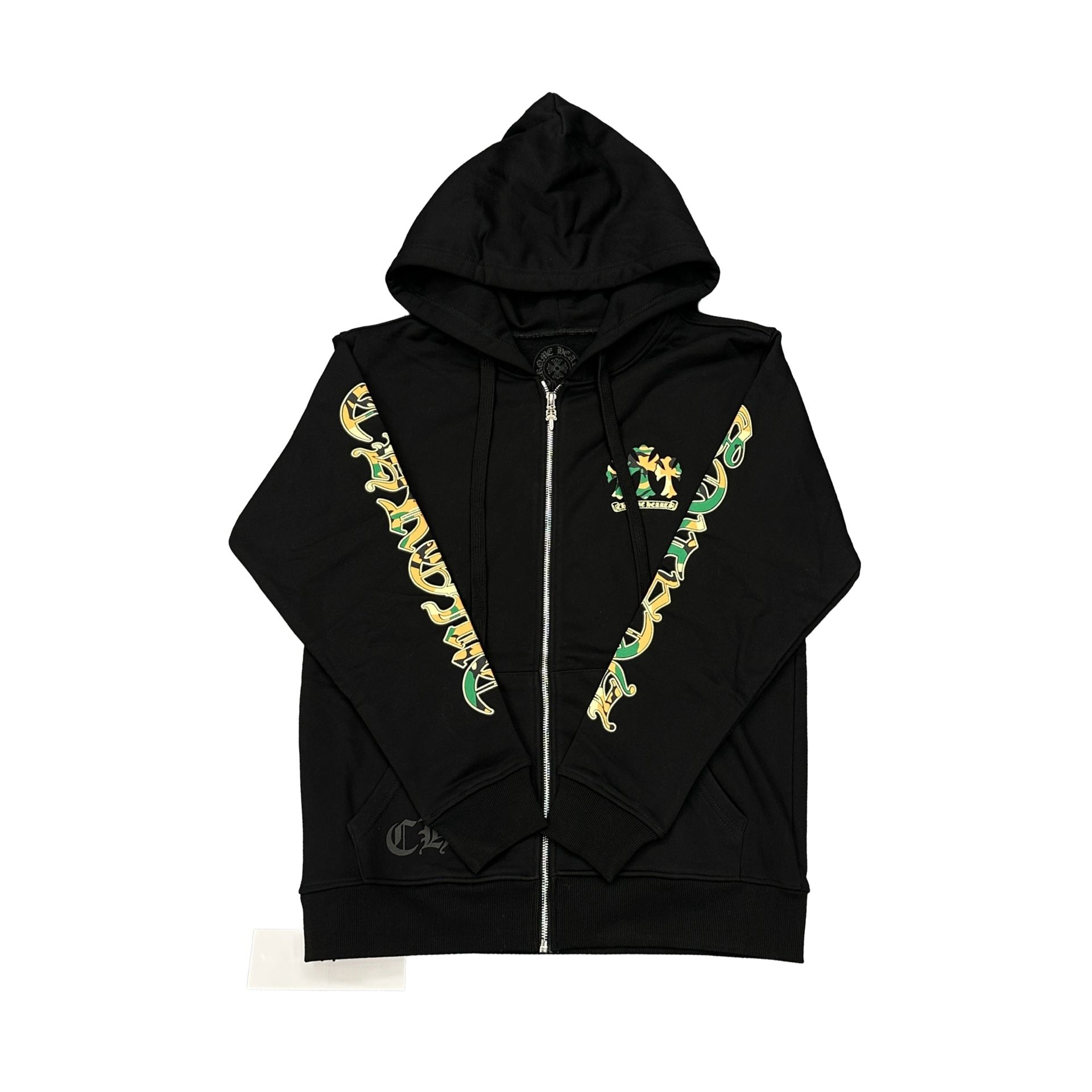 EM Sneakers Chrome Hearts Camo Horseshoe Thermal Zip Up Hoodie Black