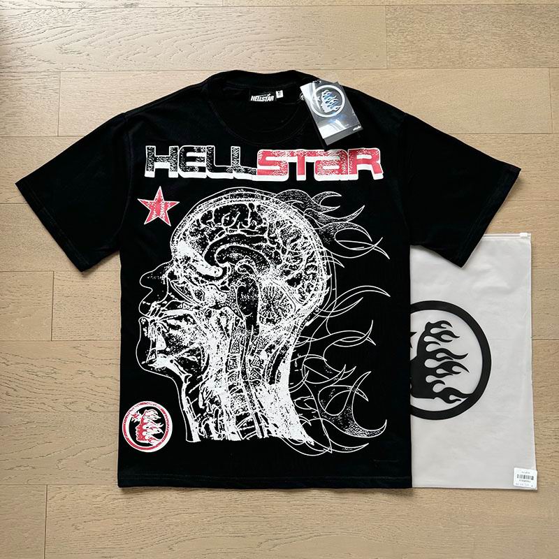 EM Sneakers Hellstar Human Development T-Shirt White /Beige /Black