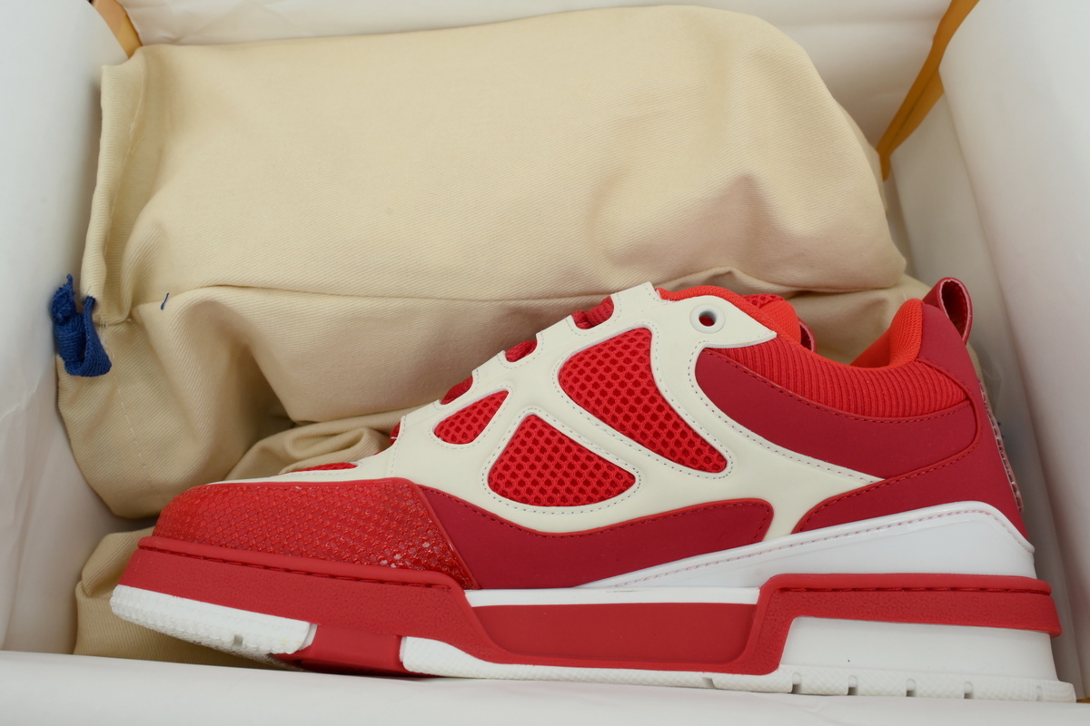 EM Sneakers Louis Vuitton LV Skate Sneaker Red White