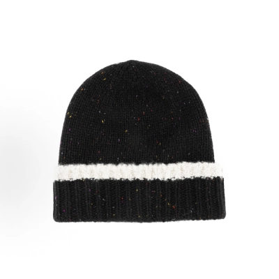 EM Sneakers Chanel Cloche Black Multicolor CC Logo Beanie AA8630 Black/Ecru 02