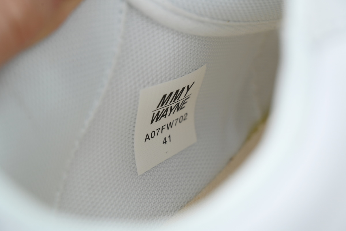 EM Sneakers Mihara Yasuhiro White And White Gray Low NO.744