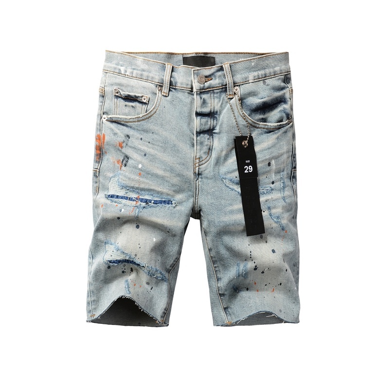 EM Sneakers Purple Brand Denim Shorts 5071