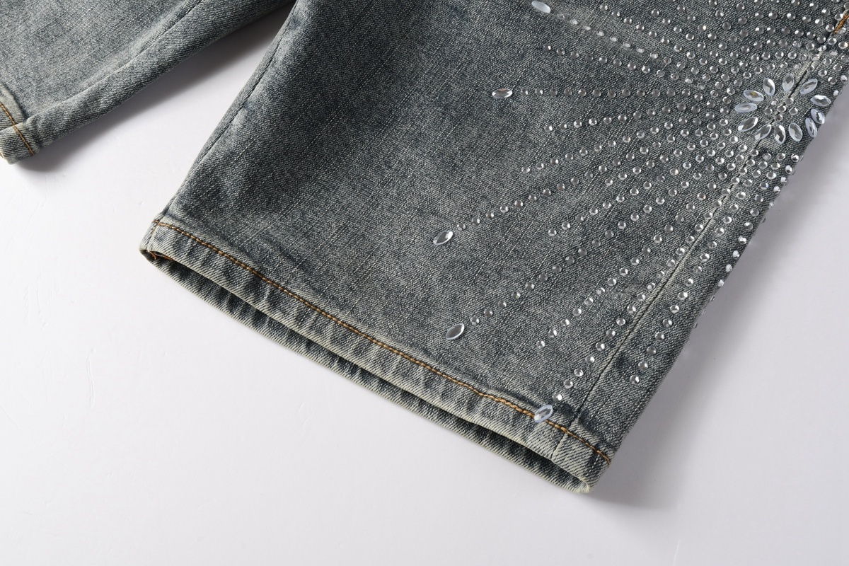 EM Sneakers Purple Brand Denim Shorts 5093