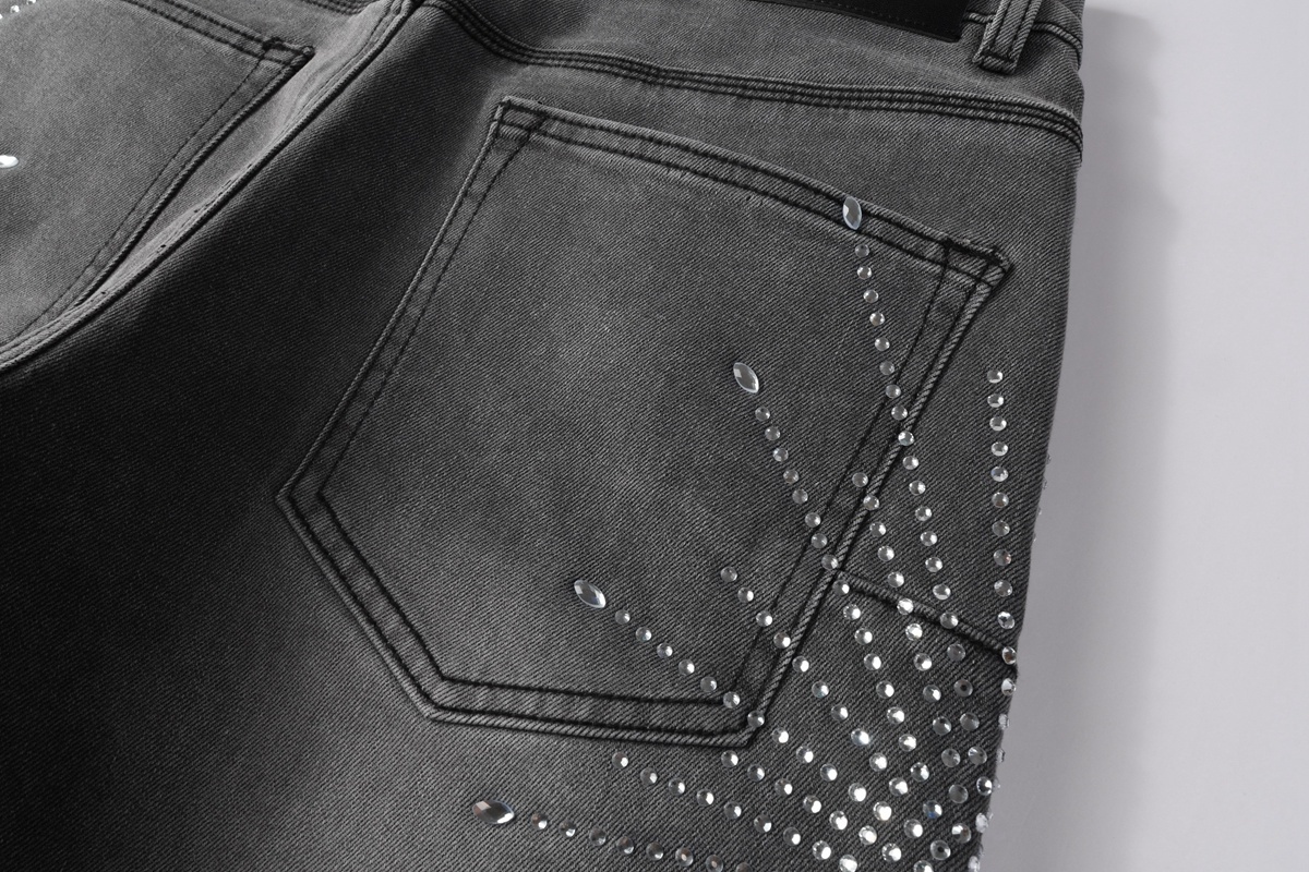 EM Sneakers Purple Brand Denim Shorts 5094