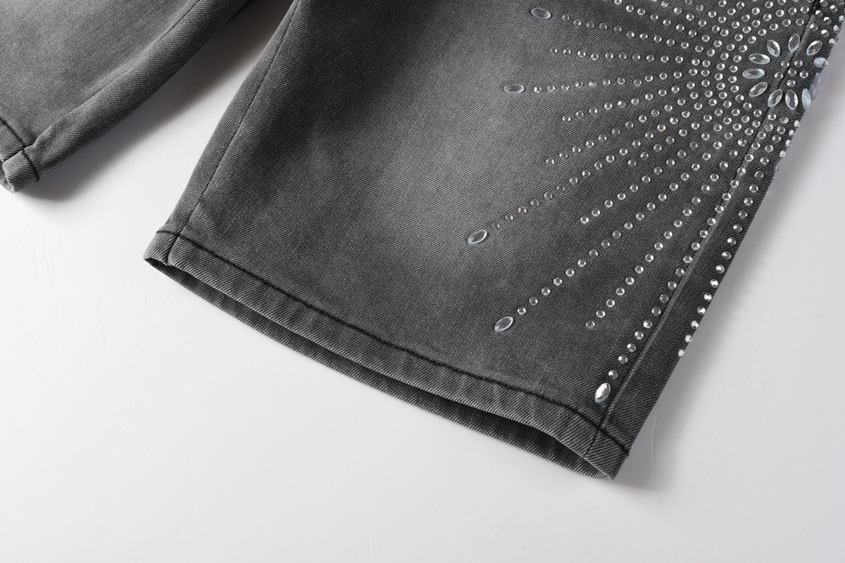 EM Sneakers Purple Brand Denim Shorts 5094