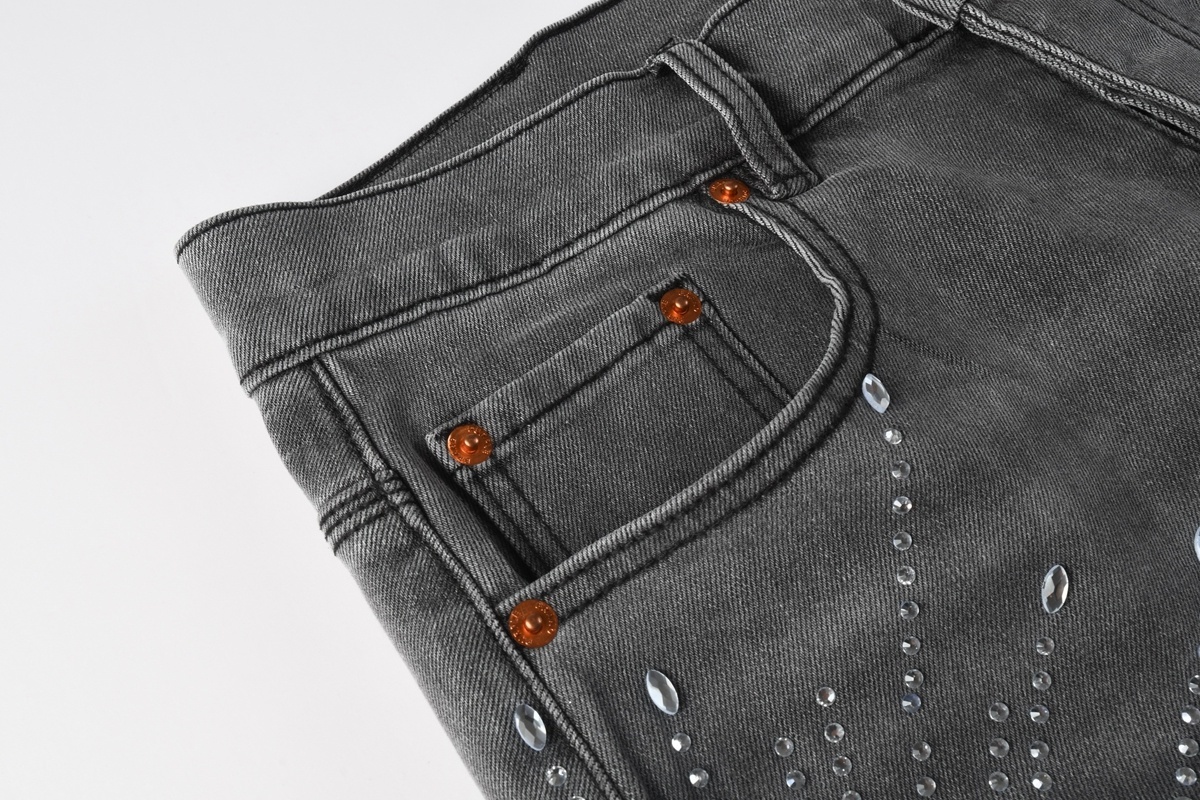 EM Sneakers Purple Brand Denim Shorts 5094