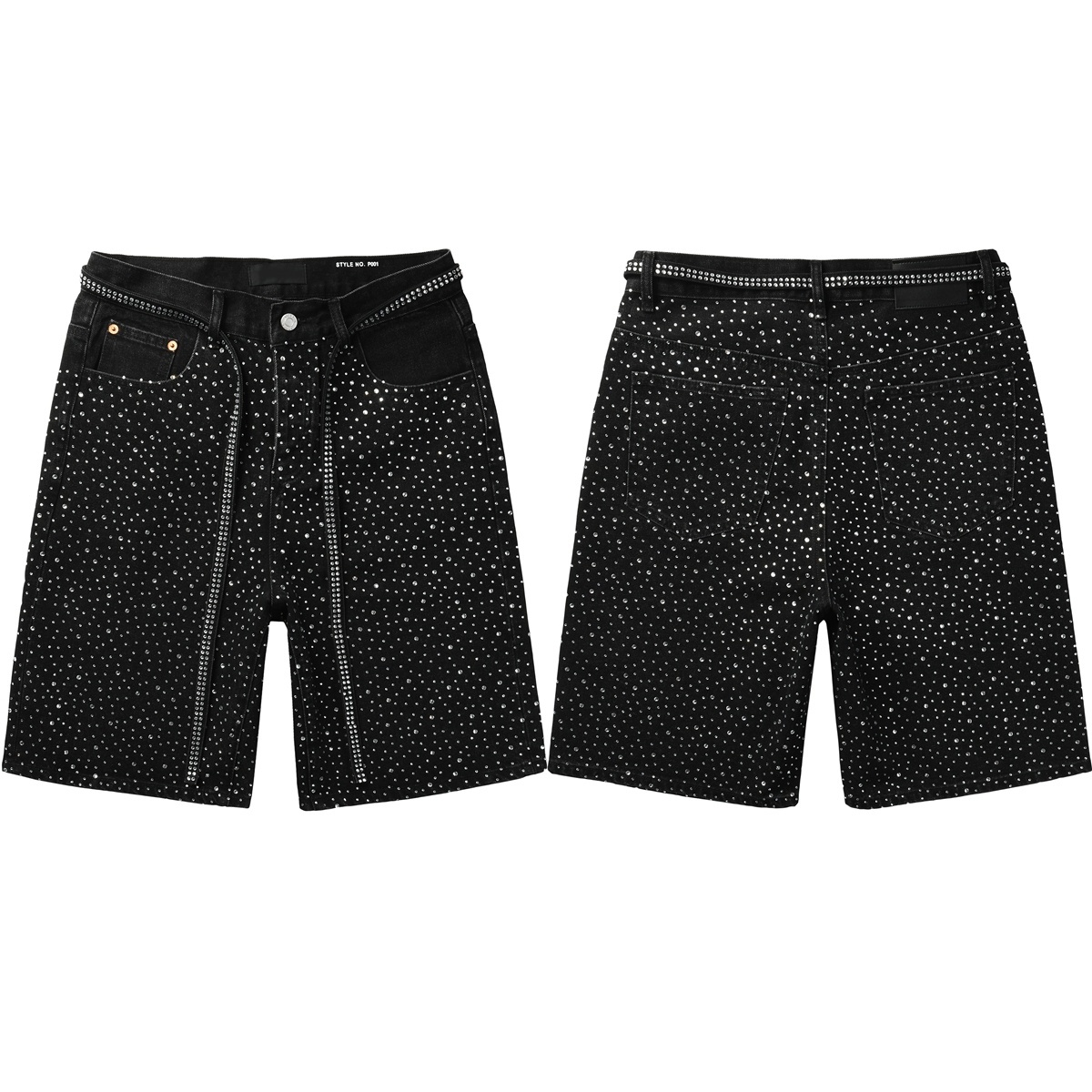 EM Sneakers Purple Brand Denim Shorts 5095