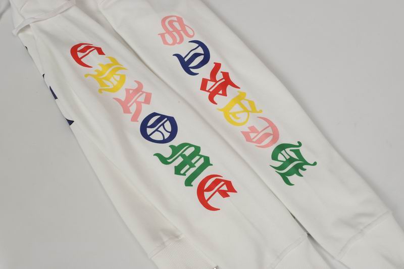 EM Sneakers Chrome Hearts 25FW Colorful Cross Print Zip-Up Hoodie White