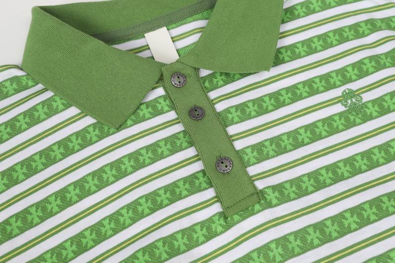 EM Sneakers Chrome Hearts 25FW Striped Lapel  Long Sleeves Green