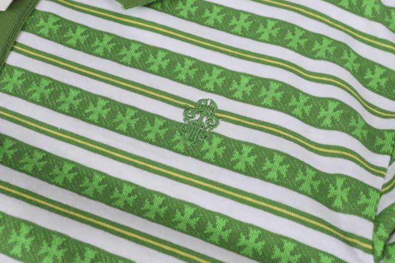 EM Sneakers Chrome Hearts 25FW Striped Lapel  Long Sleeves Green