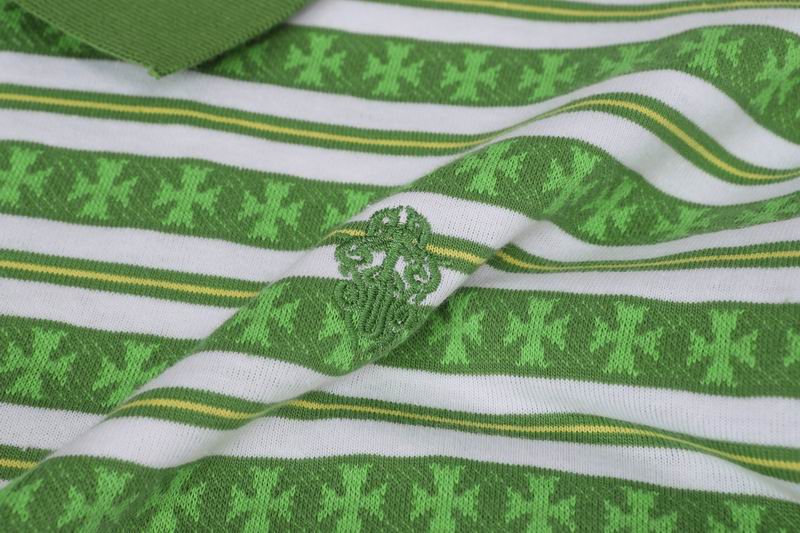 EM Sneakers Chrome Hearts 25FW Striped Lapel  Long Sleeves Green