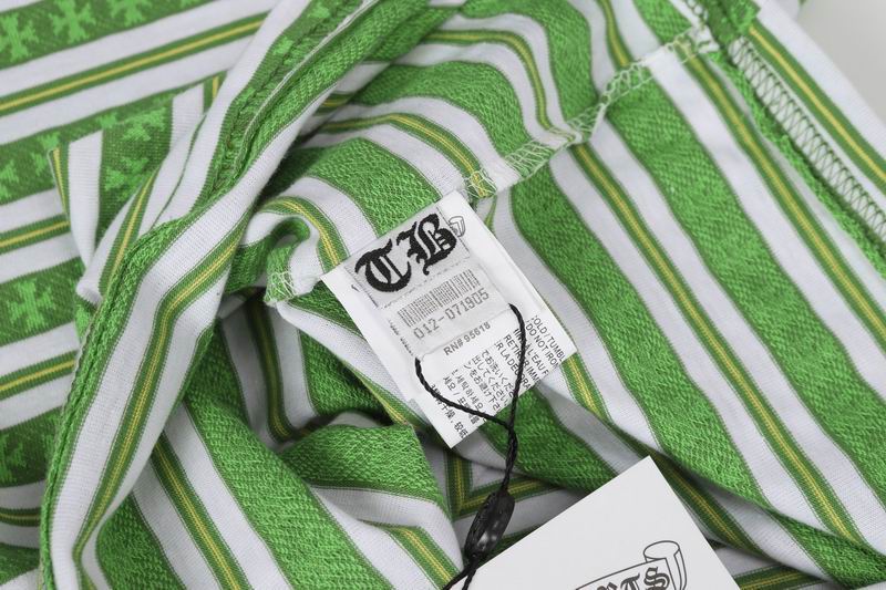 EM Sneakers Chrome Hearts 25FW Striped Lapel  Long Sleeves Green