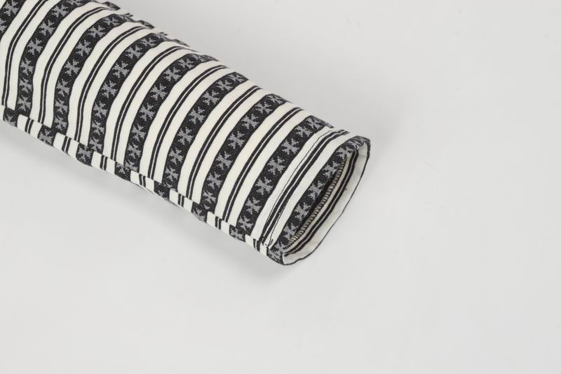 EM Sneakers Chrome Hearts 25FW Striped Lapel Long Sleeves Black