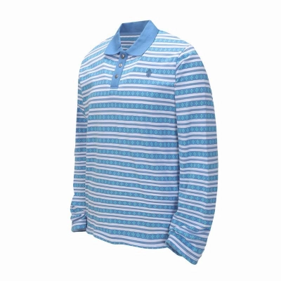 EM Sneakers Chrome Hearts 25FW Striped Lapel Long Sleeves Blue 02