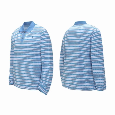 EM Sneakers Chrome Hearts 25FW Striped Lapel Long Sleeves Blue 01