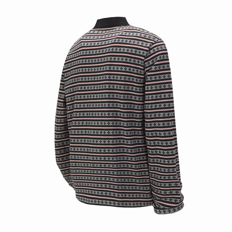 EM Sneakers Chrome Hearts 25FW Striped Lapel Long Sleeves Brown