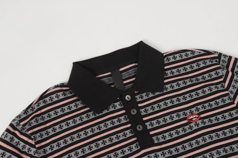 EM Sneakers Chrome Hearts 25FW Striped Lapel Long Sleeves Brown