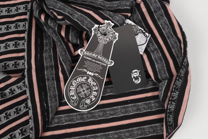 EM Sneakers Chrome Hearts 25FW Striped Lapel Long Sleeves Brown