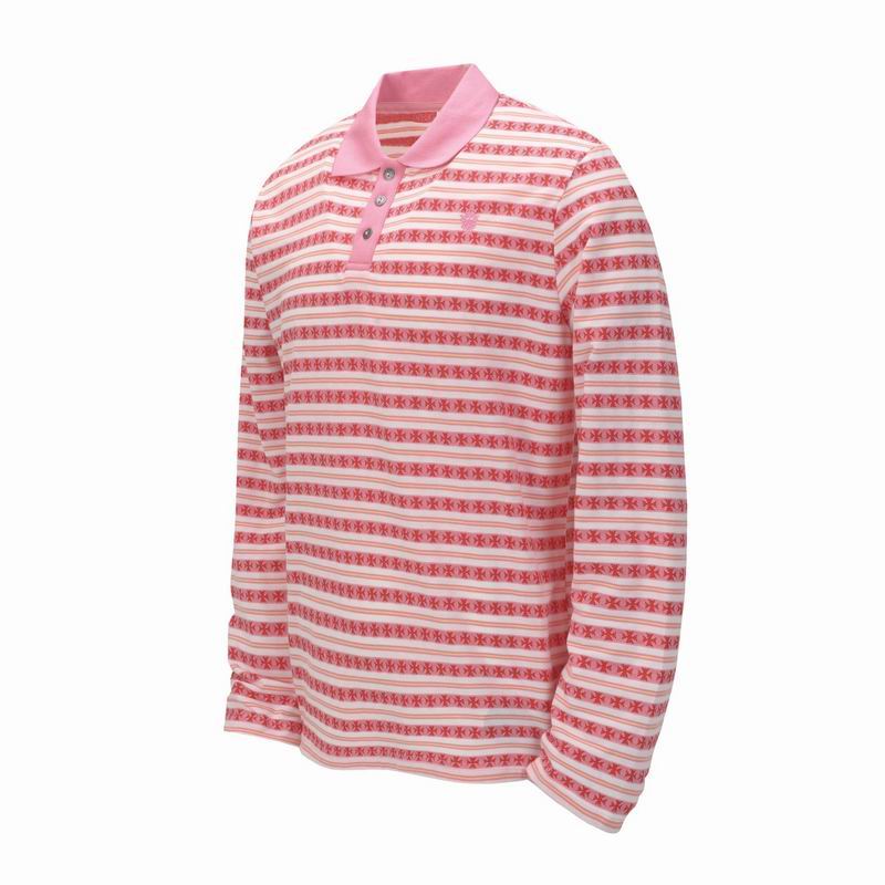 EM Sneakers Chrome Hearts 25FW Striped Lapel Long Sleeves Pink