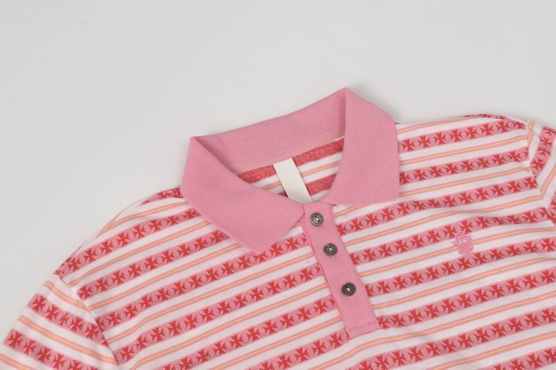 EM Sneakers Chrome Hearts 25FW Striped Lapel Long Sleeves Pink