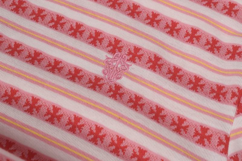 EM Sneakers Chrome Hearts 25FW Striped Lapel Long Sleeves Pink