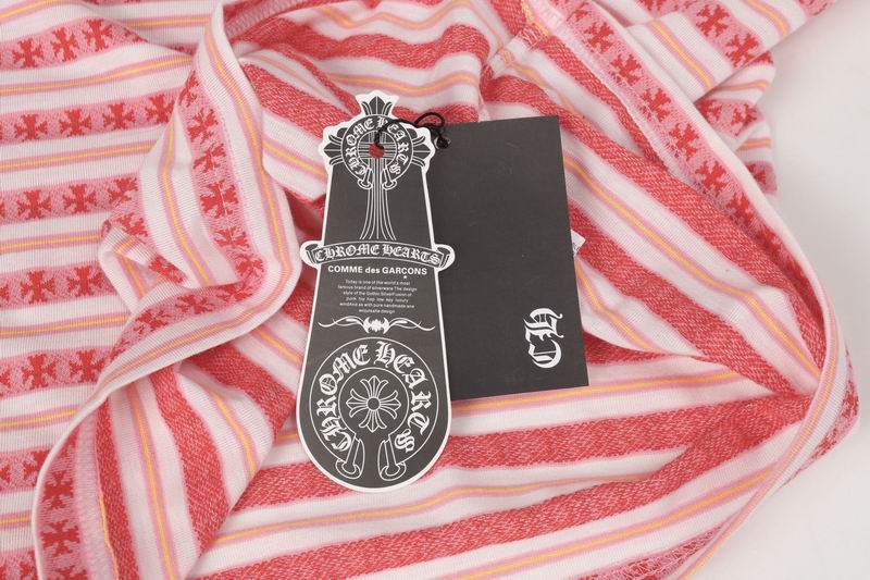 EM Sneakers Chrome Hearts 25FW Striped Lapel Long Sleeves Pink