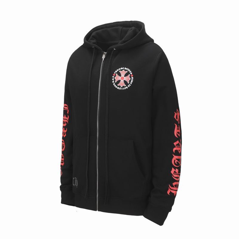 EM Sneakers Chrome Hearts Made In Hollywood Plus Cross Zip Up Hoodie Black/Red