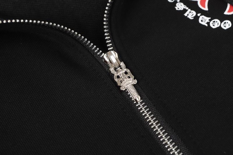 EM Sneakers Chrome Hearts Made In Hollywood Plus Cross Zip Up Hoodie Black/Red