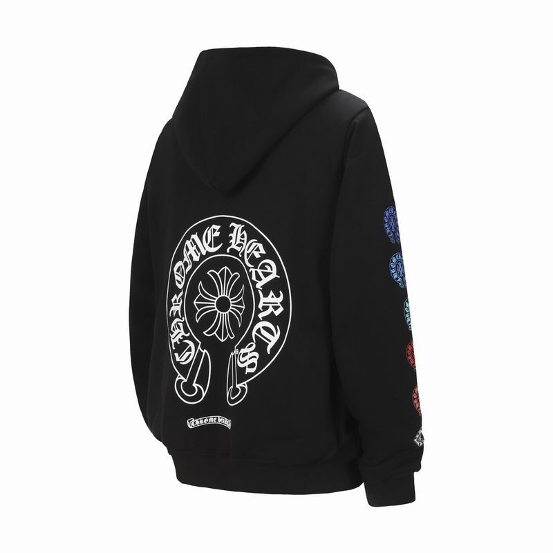 EM Sneakers Chrome Hearts Horseshoe Logo Zip Up Hoodie Black