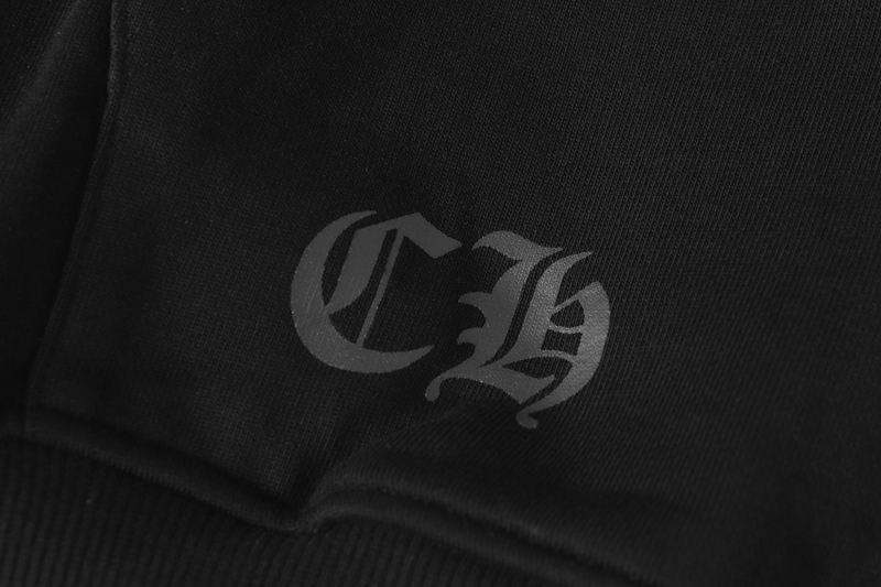 EM Sneakers Chrome Hearts Horseshoe Logo Zip Up Hoodie Black