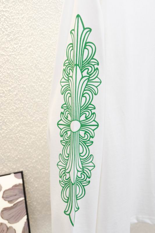 EM Sneakers Chrome Hearts LA Exclusive Dagger Logo Long Sleeve White Tshirt 