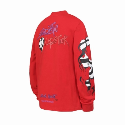 EM Sneakers Chrome Hearts Matty Boy Sadistic Lipstick Long Sleeve Red 02