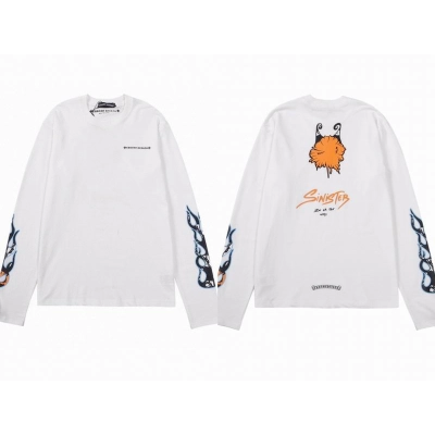 EM Sneakers Chrome Hearts Matty Boy Sinister Long Sleeve Thermal White 01