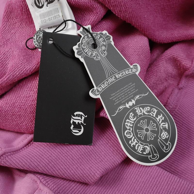 EM Sneakers Chrome Hearts Mattyboy Cemetery Cross Hoodie Purple Pink