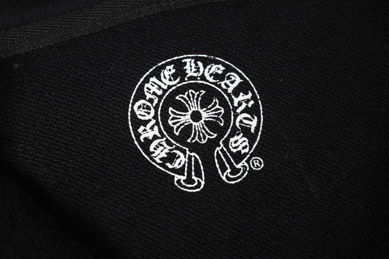 EM Sneakers Chrome Hearts Red Tongue Zip Up Hoodie Black