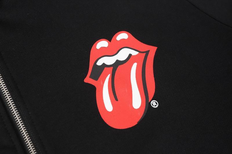 EM Sneakers Chrome Hearts Red Tongue Zip Up Hoodie Black