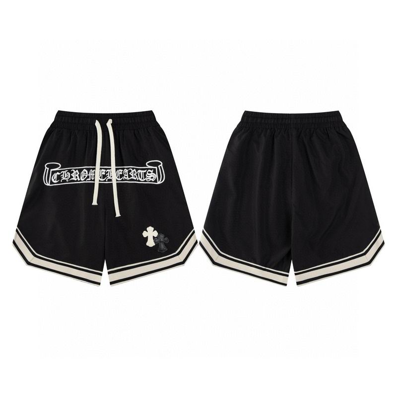 EM Sneakers Chrome Hearts Sanskrit Embroidery Woven Shorts Black