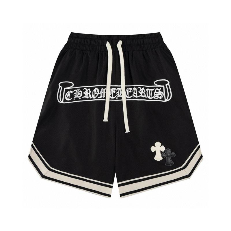 EM Sneakers Chrome Hearts Sanskrit Embroidery Woven Shorts Black