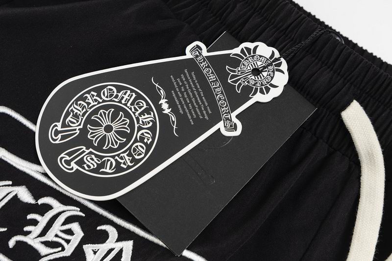 EM Sneakers Chrome Hearts Sanskrit Embroidery Woven Shorts Black