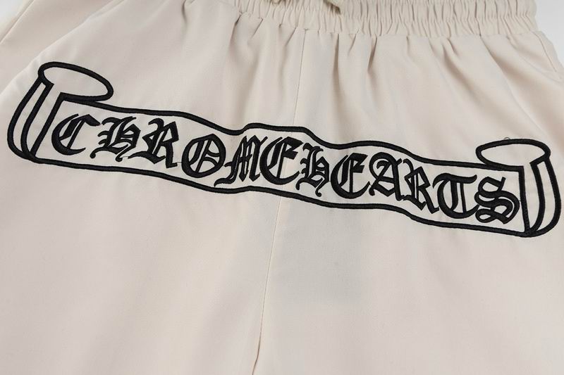 EM Sneakers Chrome Hearts Sanskrit Embroidery Woven Shorts Apricot