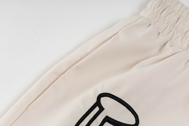 EM Sneakers Chrome Hearts Sanskrit Embroidery Woven Shorts Apricot