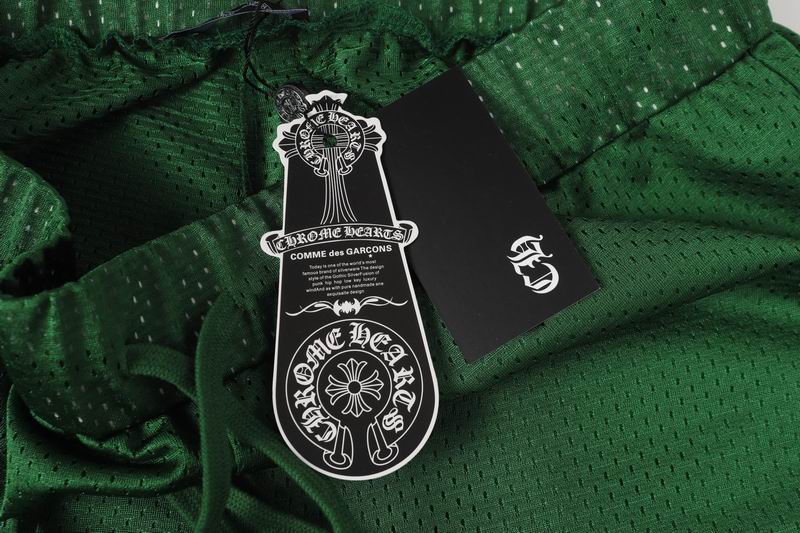 EM Sneakers Chrome Hearts Sports Mesh Varsity Short Pants Green