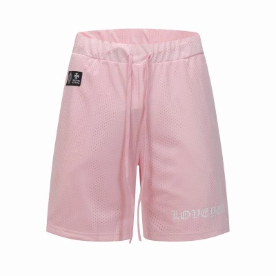 EM Sneakers Chrome Hearts Sports Mesh Varsity Short Pants Pink 01