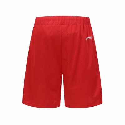 EM Sneakers Chrome Hearts Sports Mesh Varsity Short Pants Red 02