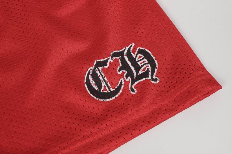 EM Sneakers Chrome Hearts Sports Mesh Varsity Short Pants Red