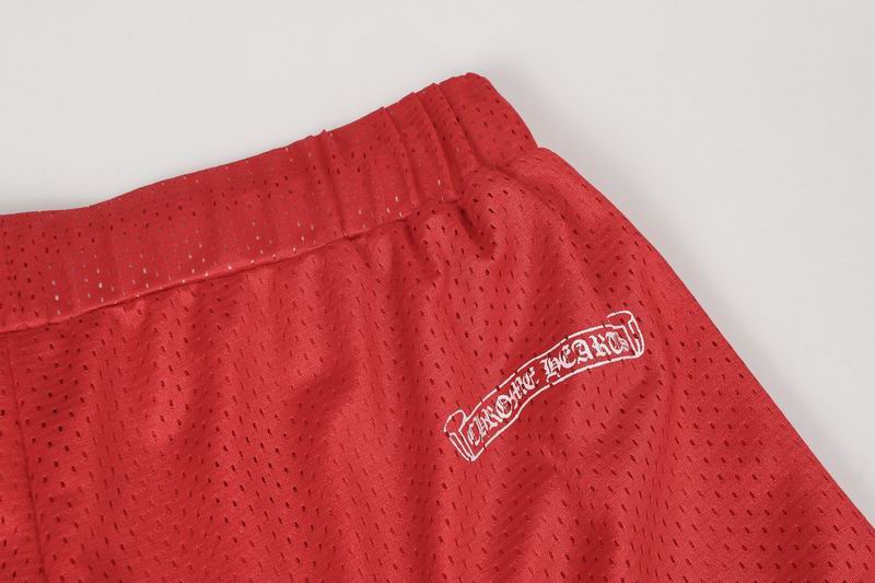 EM Sneakers Chrome Hearts Sports Mesh Varsity Short Pants Red