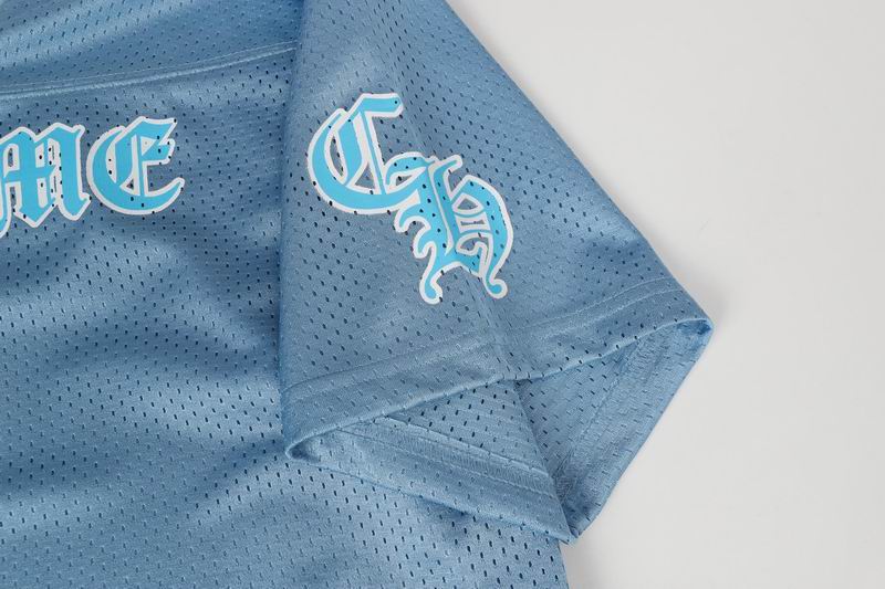 EM Sneakers Chrome Hearts T-Shirt Sports Mesh Warm Up Jersey Blue