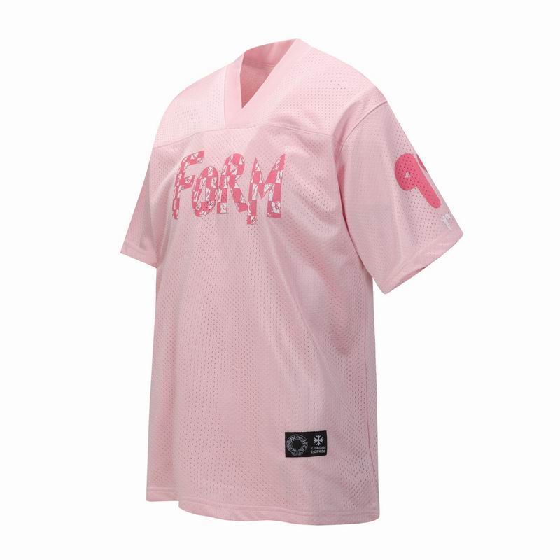 EM Sneakers Chrome Hearts T-Shirt Sports Mesh Warm Up Jersey Pink
